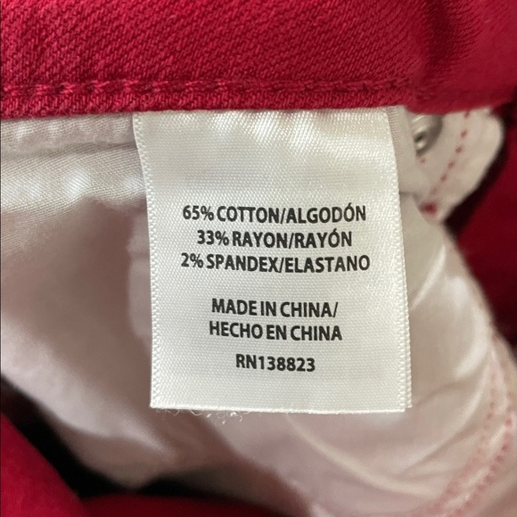 Shyanne Red Flare Bell Bottoms Denim Jeans Hippie Western Country Women's 30 - Picture 11 of 15